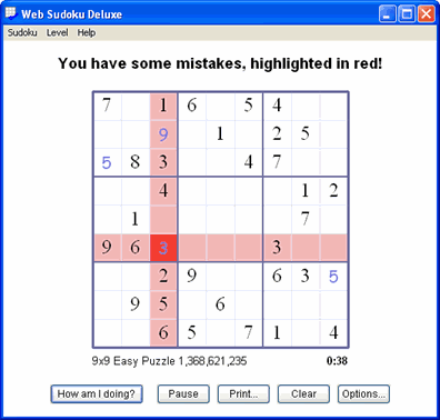 Web Sudoku Deluxe - Downloadable Sudoku for Windows